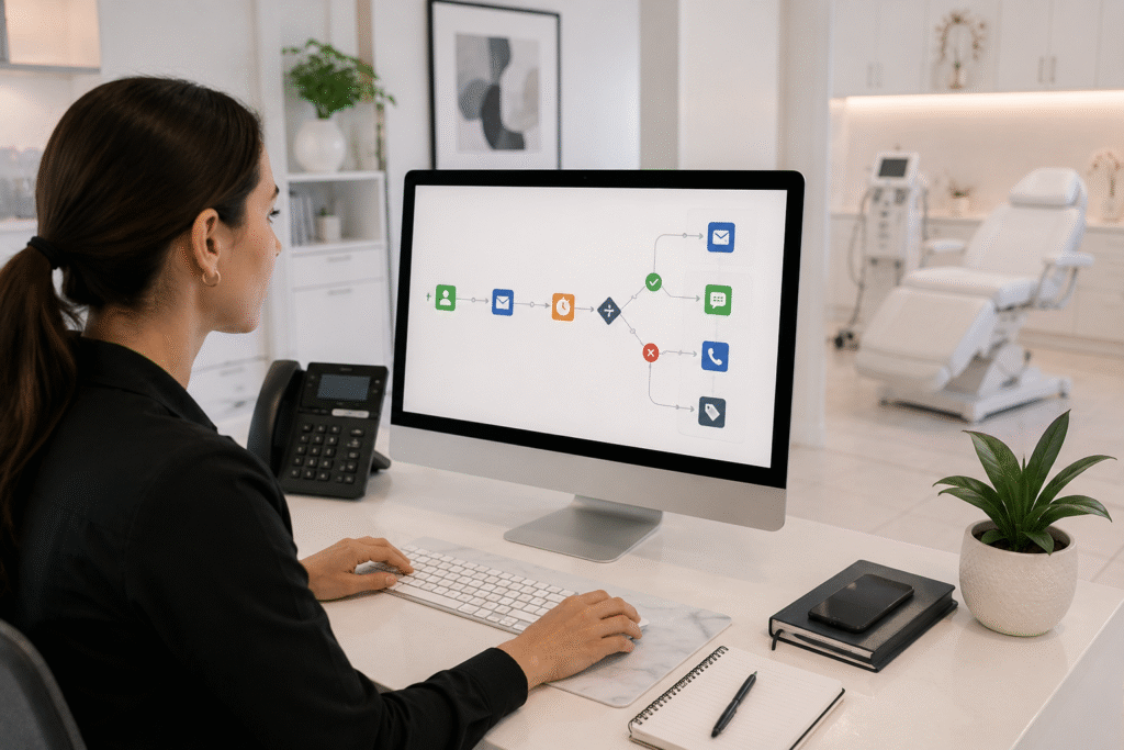 Generating demand is only the beginning. A reliable conversion system must turn patient interest into booked, completed appointments through consistent response, follow-up, scheduling, and handoffs